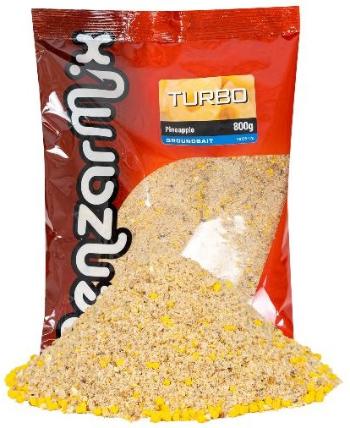 Benzar mix krmítková směs groundbait turbo 800 g - ananas