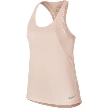 Nike RUN TANK W Dámské běžecké tílko, béžová, velikost M