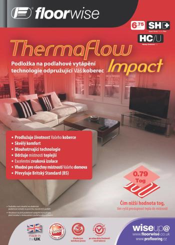 Mujkoberec.cz Podložka pod koberec Floorwise Thermaflow Impact - , šíře 133 cm  Černá 1,33m