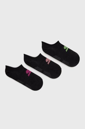 Ponožky Skechers (3-pack) dámské, černá barva