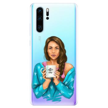 Odolné silikonové pouzdro iSaprio - Coffe Now - Brunette - Huawei P30 Pro