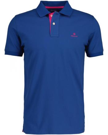 POLOKOŠILE GANT CONTRAST COLLAR PIQUE SS RUGGER modrá L