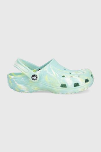 Pantofle Crocs dámské, tyrkysová barva