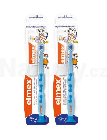Elmex Learn Soft 0-3 dětský zubní kartáček 2 ks