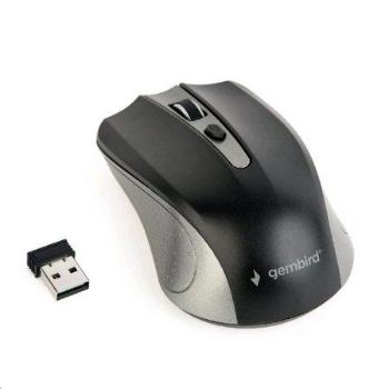 Gembird Wireless optical mouse MUSW-4B-04-GB, 1600 DPI, nano USB,spacegrey/black, MUSW-4B-04-GB