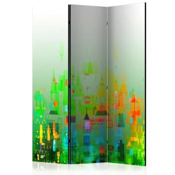 Paraván Abstract City Dekorhome 135x172 cm (3-dílný)