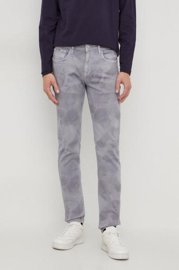 Džíny Pepe Jeans SLIM JEANS CLOUDED pánské, šedá barva, PM207399