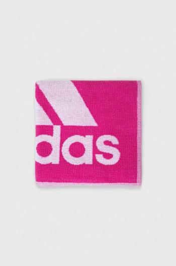 Ručník adidas Performance růžová barva