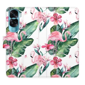 Flipové pouzdro iSaprio - Flamingos Pattern - Honor 90 Lite 5G