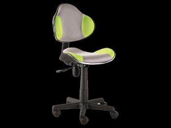 Studentská kancelářská židle Q-G2 Signal Zelená / šedá