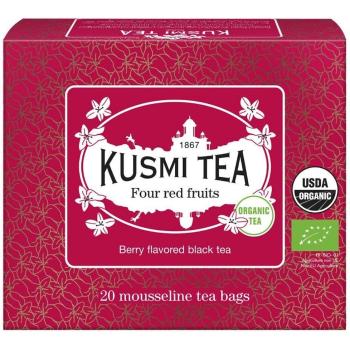 Černý čaj FOUR RED FRUITS Kusmi Tea 20 mušelínových sáčků