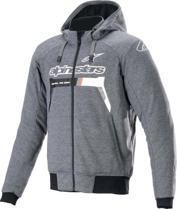 Alpinestars Chrome Ignition Hoodie Melange/Dark Gray/White 2XL Textilní bunda