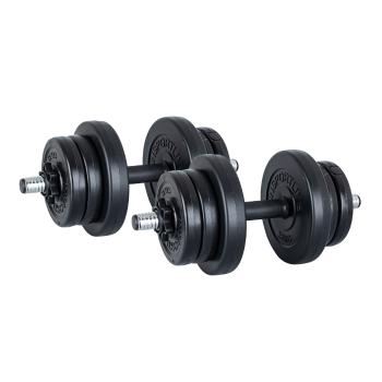 Jednoruční nakládací činkový set inSPORTline DBS2181 2 x 3-10 kg