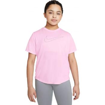 Nike DF ONE SS TOP GX G Dívčí tričko, růžová, velikost XL