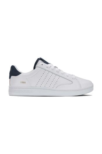 Kožené sneakers boty K-Swiss LOZAN KLUB LTH bílá barva, 07263.991.M