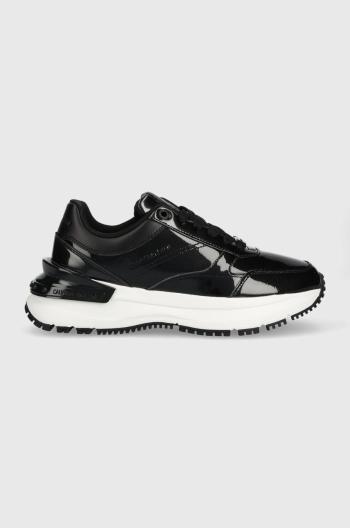 Sneakers boty Calvin Klein Jeans Yw0yw00889 Chunky Sneaker Glossy Patent černá barva