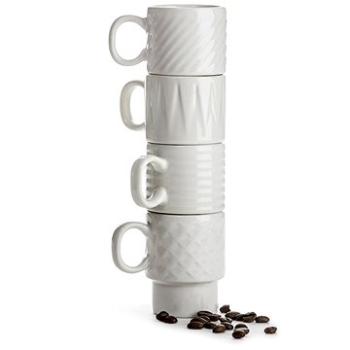 SAGAFORM Šálky espresso Coffee&More 5017880, 4ks, 100 ml, bílé (5017880)