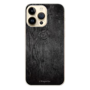 Odolné silikonové pouzdro iSaprio - Black Wood 13 - iPhone 14 Pro Max