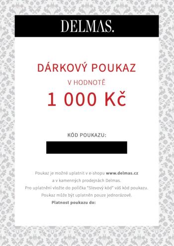 Delmas dárkový poukaz 1 000 Kč