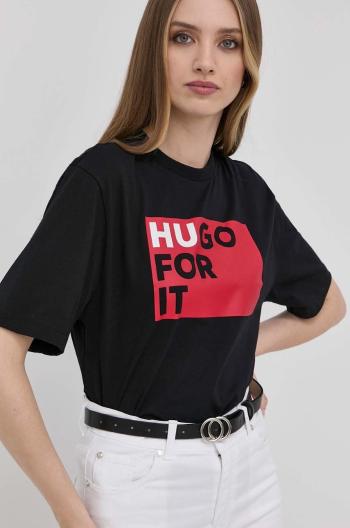 Tričko Hugo dámský, černá barva