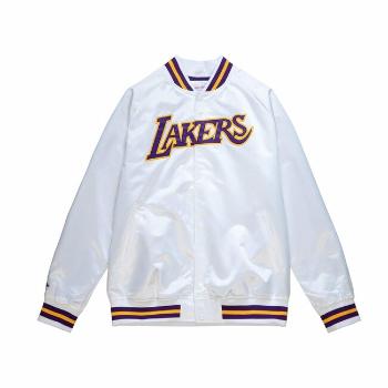 Mitchell & Ness Los Angeles Lakers Lightweight Satin Jacket white - S