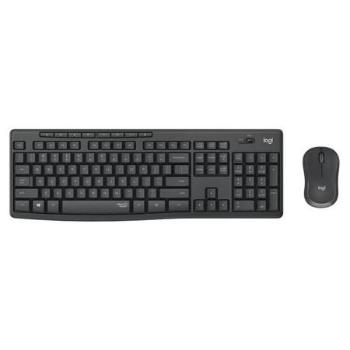 Logitech MK295 Silent Wireless Combo bezdrátová klávesnice CZ/SK + myš černá, 920-009808