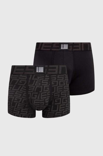 Boxerky Guess 3-pack pánské, černá barva