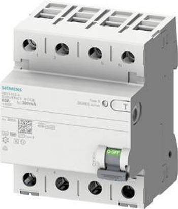 Ochranný proudový spínač Siemens 5SV36444KK14, 40 A 0.3 A 400 V 4pólový