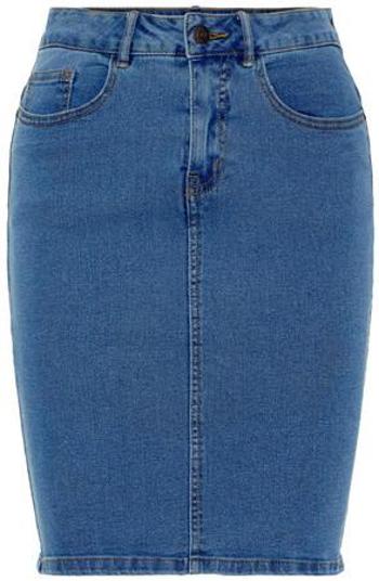 Vero Moda Dámská sukně VMHOT NINE 10193076 Medium Blue Denim XS