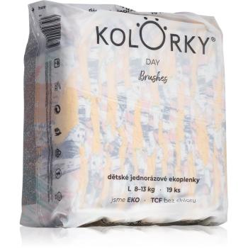 Kolorky Day Brushes jednorázové EKO pleny velikost L 8-13 Kg 19 ks