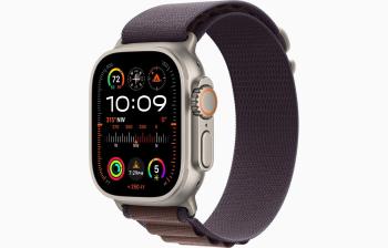 Apple Watch Ultra 2/49mm/Titan/Sport Band/Indigo Alpine/Medium