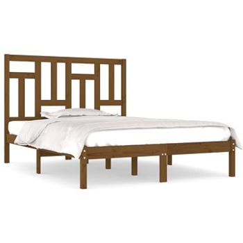 Rám postele medově hnědý masivní borovice 140 × 190 cm, 3104526 (3104526)