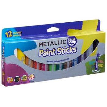 LITTLE BRIAN PAINT STICKS metalické barvy, 12-pack (8595582232892)