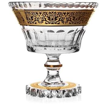 Bohemia Crystal Ručně broušená mísa na noze Cipísek Romantic 205mm (8597842315635)