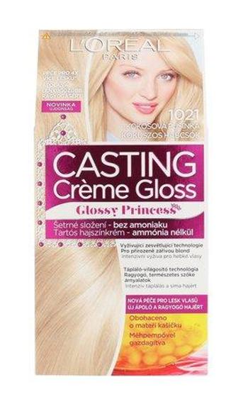 Barva na vlasy L´Oréal Paris - Casting Creme Gloss 1021 Coconut Baby 1 ks , Kokosová, pusinka