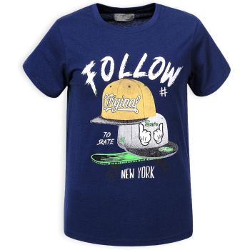 Chlapecké tričko GLO STORY FOLLOW tmavě modré Velikost: 116