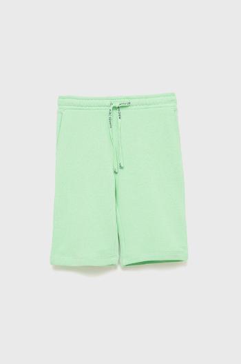 Dětské bavlněné šortky Tom Tailor zelená barva,