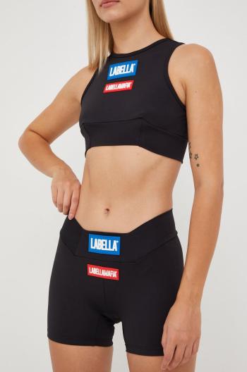 Tréninkové šortky LaBellaMafia Go On dámské, černá barva, s aplikací, medium waist