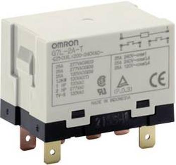 Vysokovýkonné relé Omron, G7L-2A-T 12 VDC, 25 A, 25 A , 250 V/AC 250 V/AC/25 A, 5500 VA