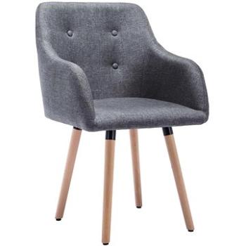 Jídelní židle 6 ks tmavě šedé textil (3056715)