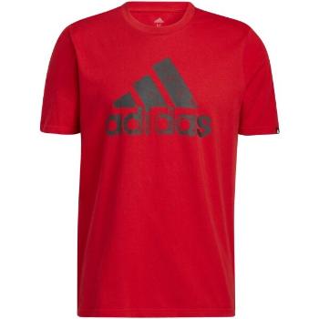 adidas BRUSH G TEE Pánské tričko, červená, velikost M