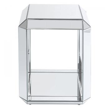 Zrcadlový odkládací stolek Luxury Lia 46 × 46 cm