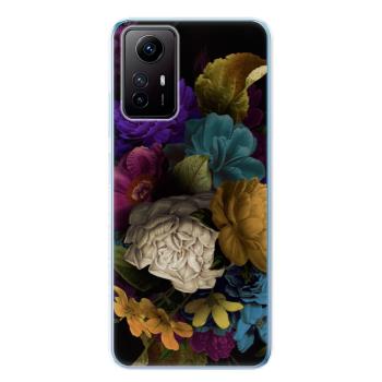 Odolné silikonové pouzdro iSaprio - Dark Flowers - Xiaomi Redmi Note 12S