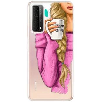 iSaprio My Coffe and Blond Girl pro Huawei P Smart 2021 (coffblon-TPU3-PS2021)