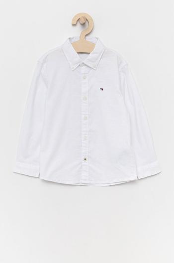 Dětská košile Tommy Hilfiger bílá barva