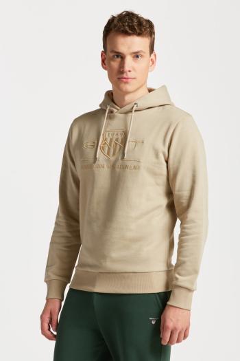 MIKINA GANT REG TONAL SHIELD HOODIE žlutá XXXL