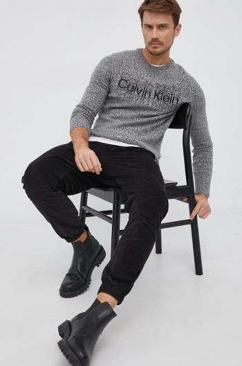 Manšestr Calvin Klein Jeans pánské, černá barva, jogger