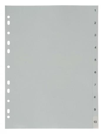 Rozdružovač A4 1-10 PP číselný šedý