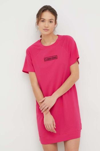 Noční košile Calvin Klein Underwear dámská, růžová barva