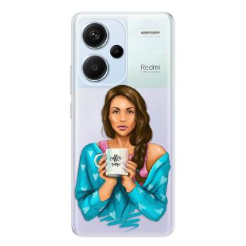 Odolné silikonové pouzdro iSaprio - Coffe Now - Brunette - Xiaomi Redmi Note 13 Pro+ 5G